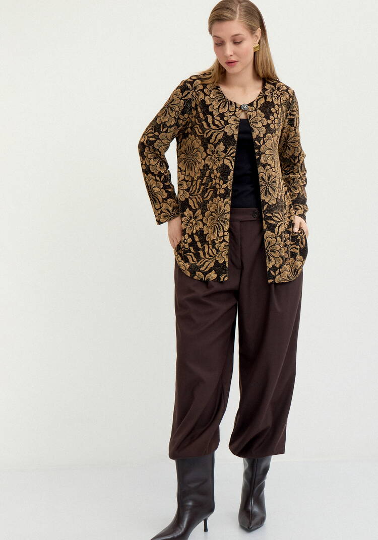 Кардиган с рисунком из люрекса шир.  750, рис. 10