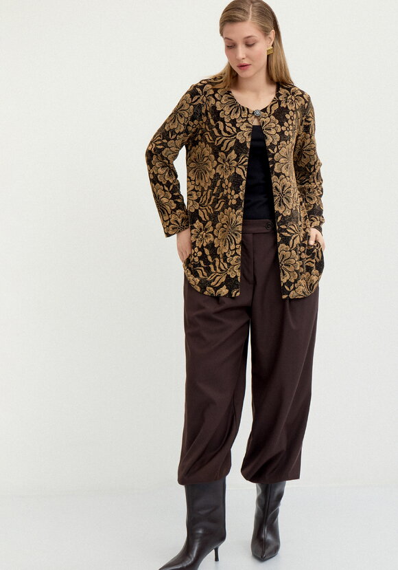 Кардиган с рисунком из люрекса шир.  580, рис. 10