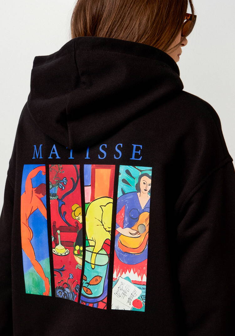 Худи свободного кроя с принтом на спине шир.  750, рис. 20