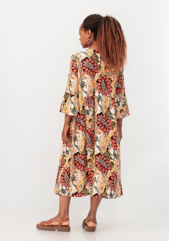 Платье свободного силуэта с рюшей по рукавам шир.  580, рис. 11