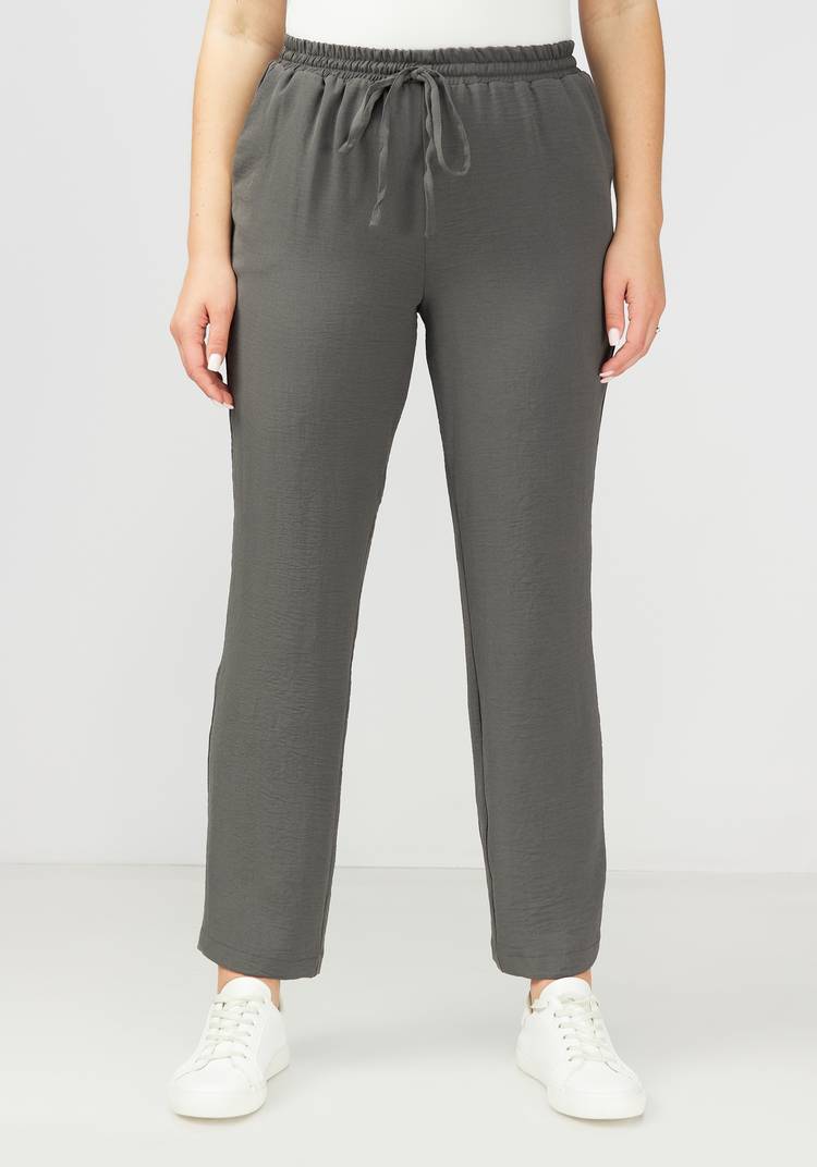 Брюки прямые от бедра с поясом на резинке шир.  750, рис. 9