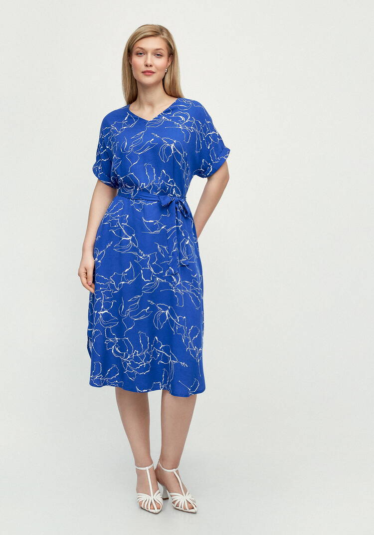 Платье с декоративными завязками на спине шир.  750, рис. 2