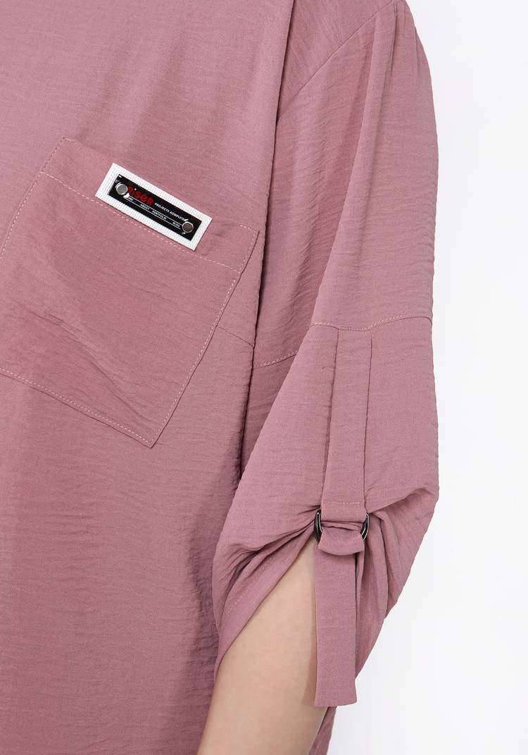 Блуза с патой на рукаве шир.  750, рис. 4