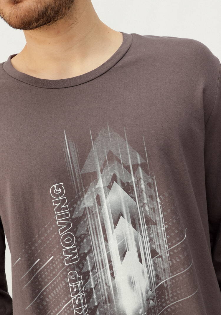 Комплект мужских лонгсливов с принтом шир.  750, рис. 35