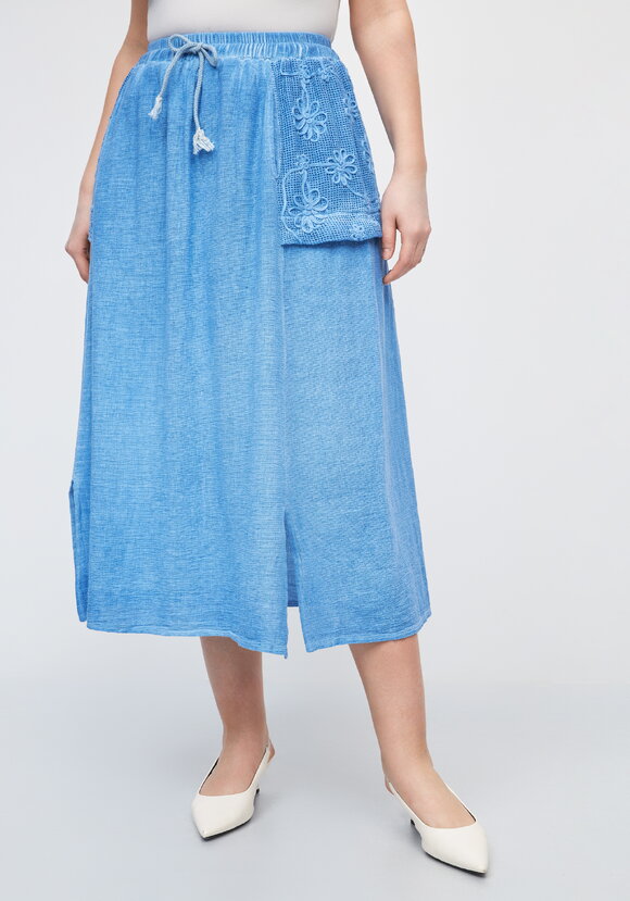 Юбка с фактурными карманами шир.  580, рис. 4