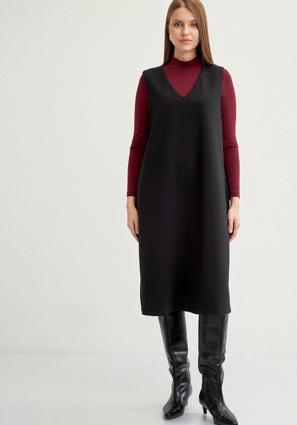 Сарафан трикотажный ,прямой с разрезами шир.  580, рис. 12