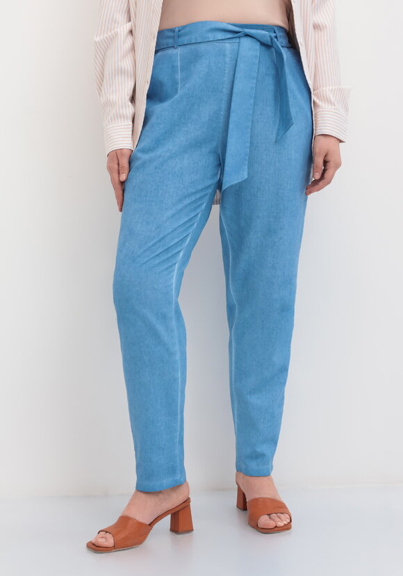 Брюки-бананы с завязками шир.  580, рис. 4