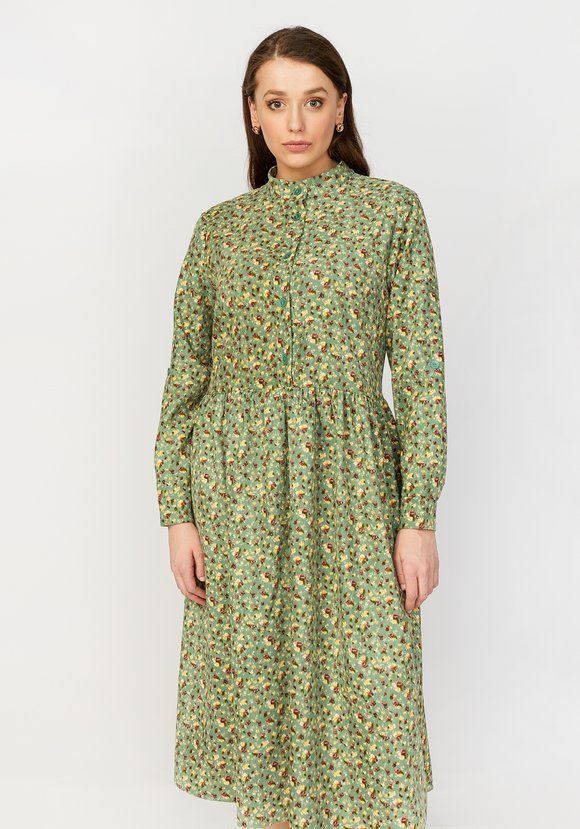 Платье свободного кроя со сборкой на талии шир.  580, рис. 17