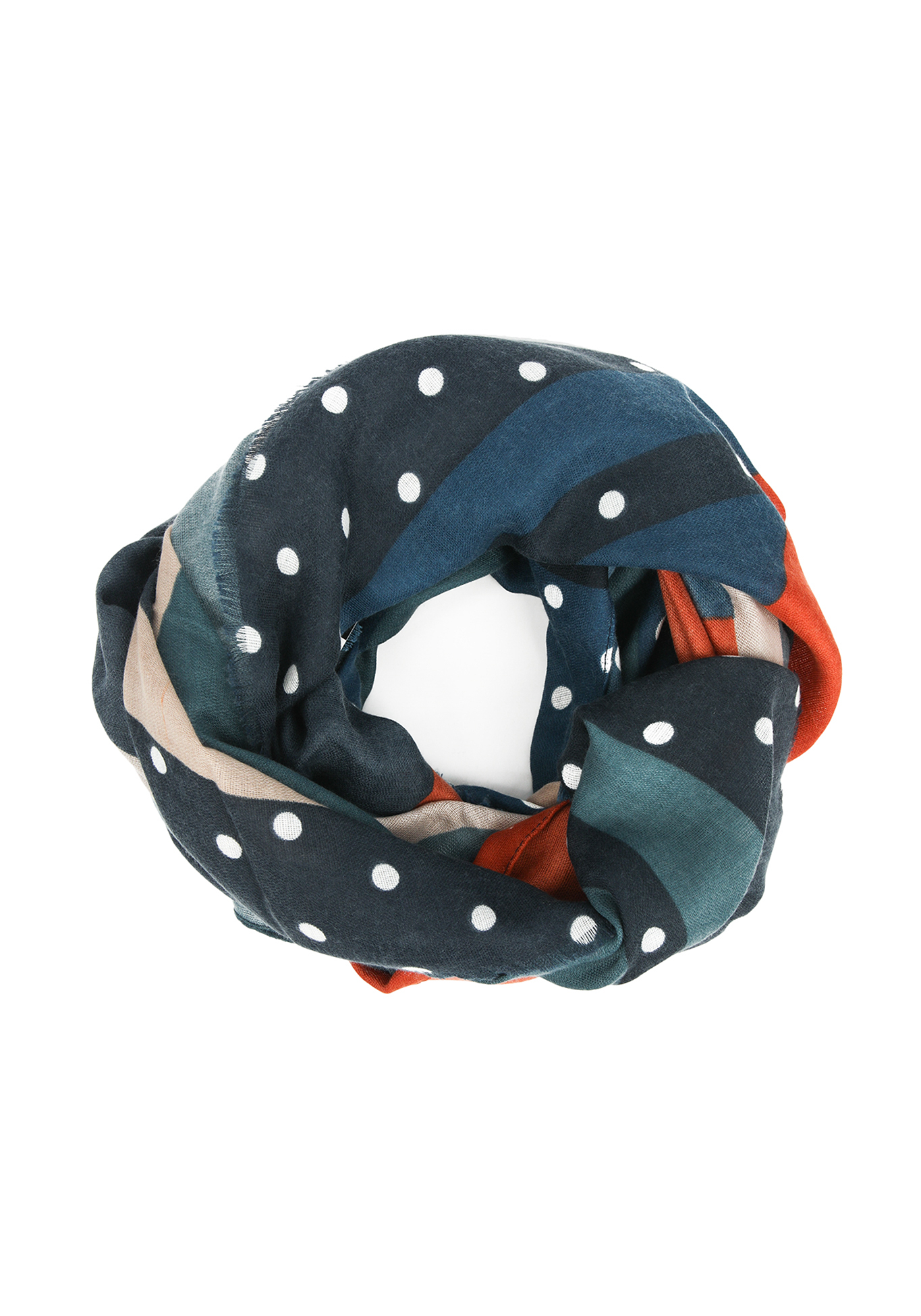 Шарф с рисунком «горох»