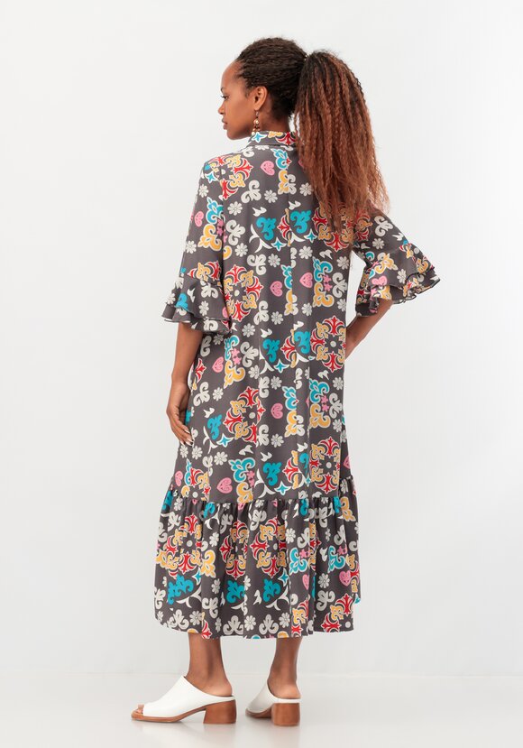 Платье-рубашка с воланом шир.  580, рис. 3