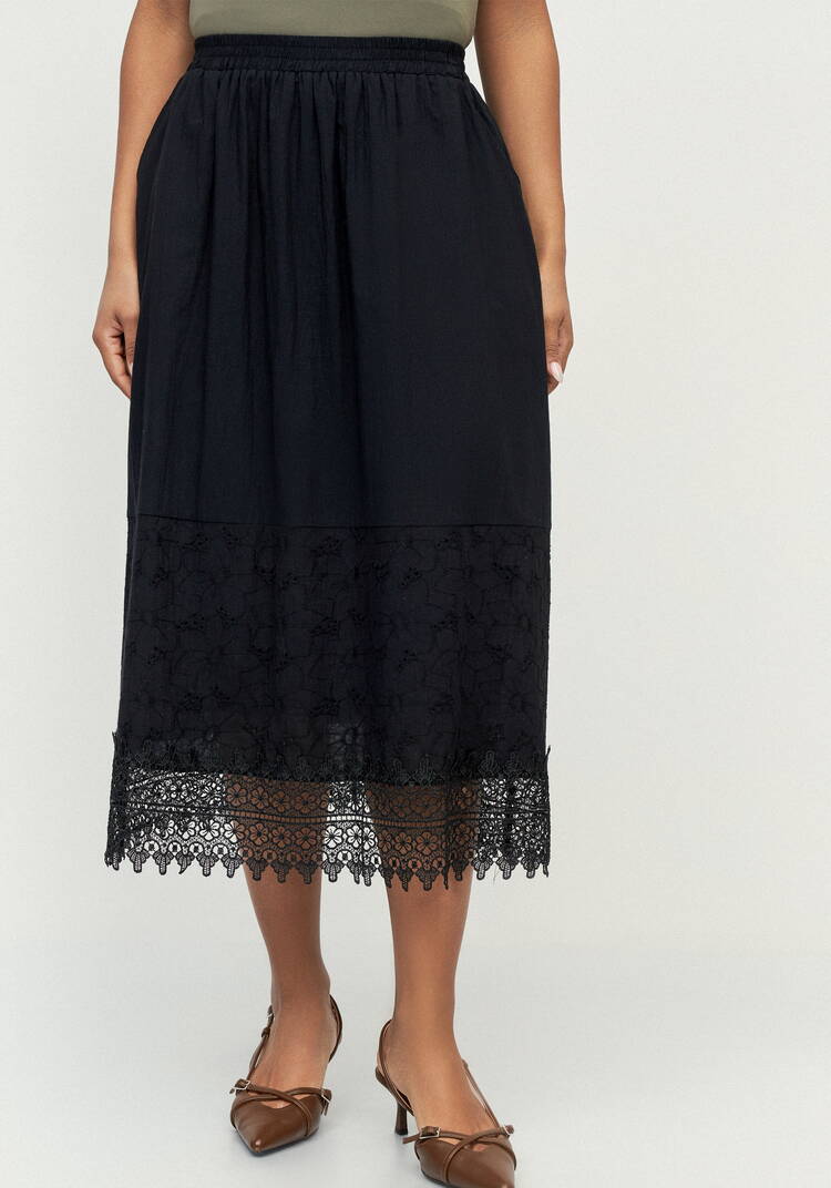 Юбка с кружевом Мишель шир.  750, рис. 12