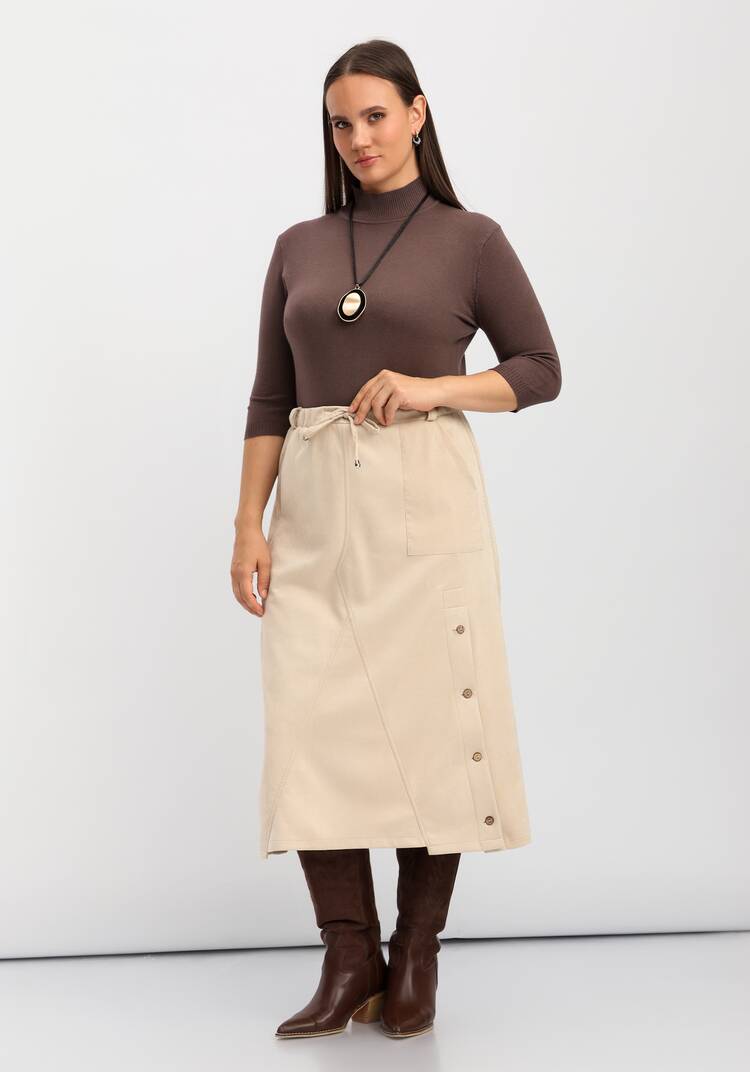 Юбка комбинированная на эластичной ленте шир.  750, рис. 8