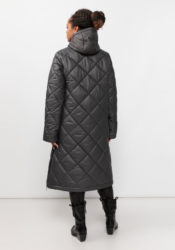 Пальто стеганое с боковыми разрезами шир.  580, рис. 16