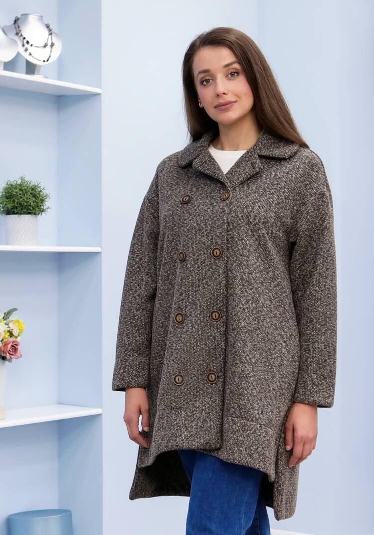 Полупальто свободного кроя шир.  750, рис. 38