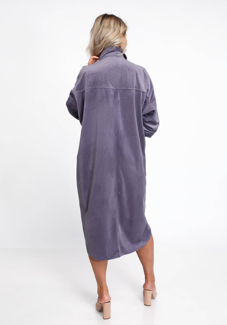 Платье-рубашка из крупного вельвета шир.  750, рис. 11