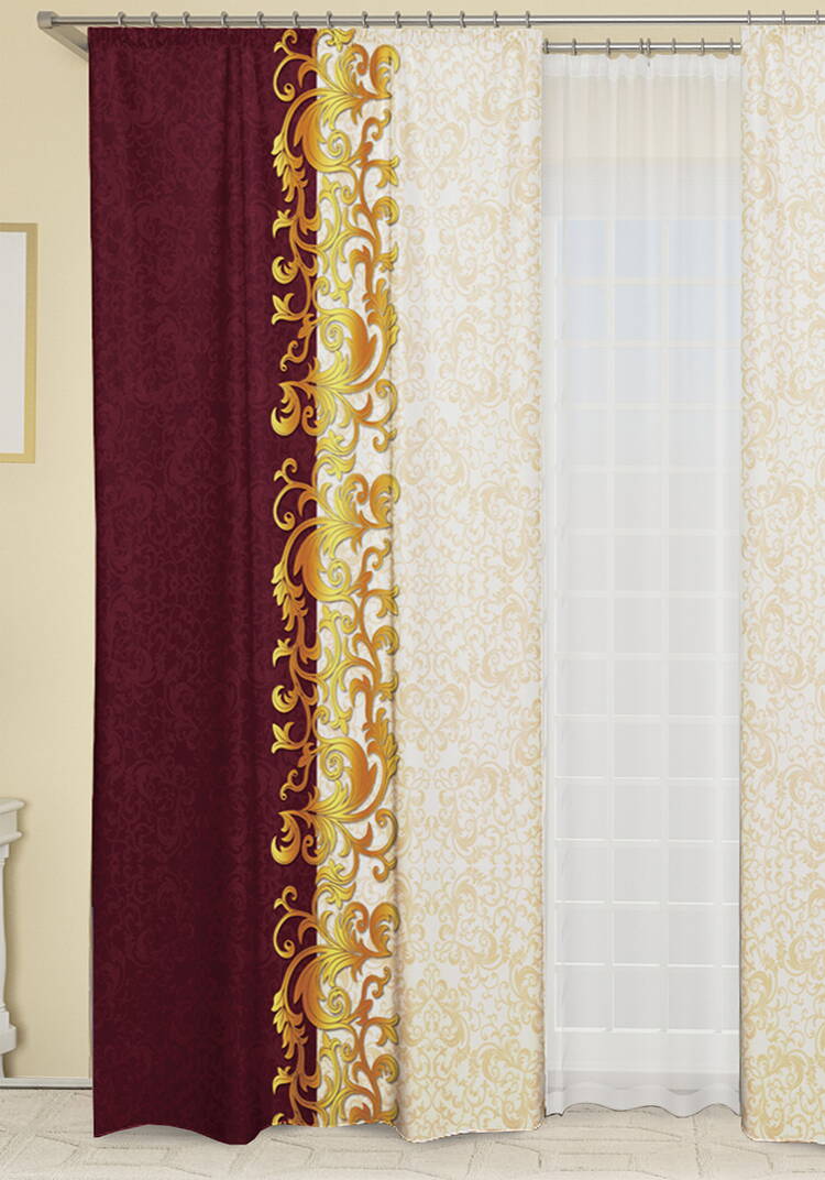 Комплект штор  Шоколадное пралине  шир.  750, рис. 2