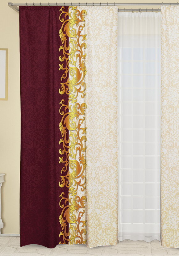 Комплект штор  Шоколадное пралине  шир.  580, рис. 2