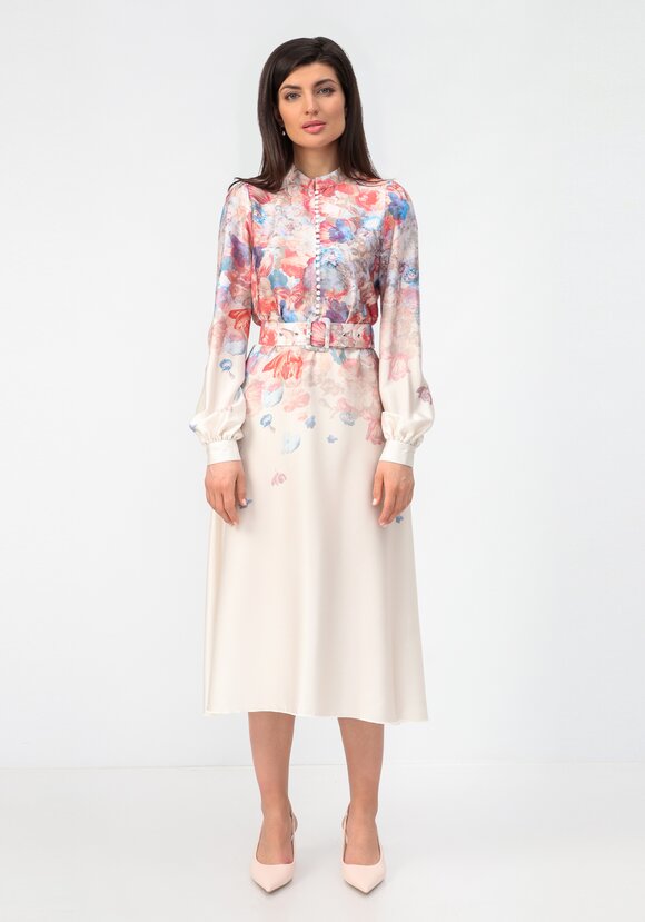 Платье с градиентным цветным рисунком шир.  580, рис. 4