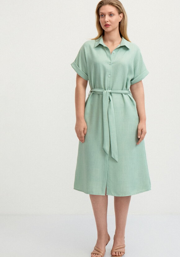 Платье со спущенным плечом А-силуэта шир.  580, рис. 12