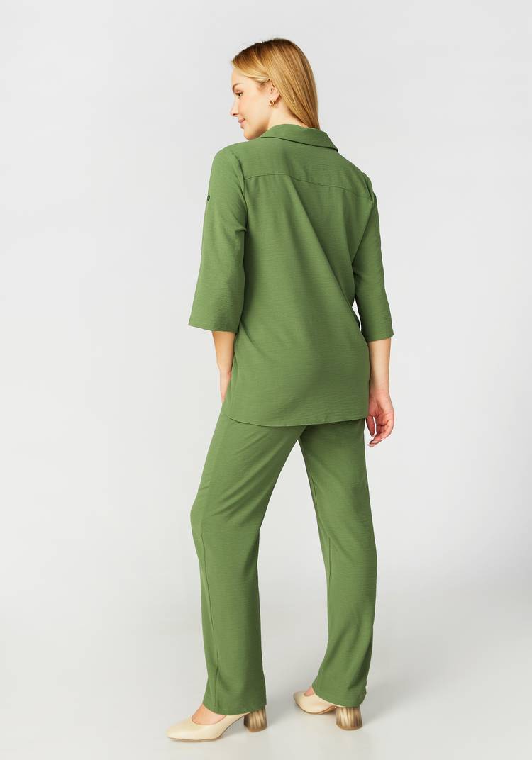 Костюм: блуза на пуговицах и брюки шир.  750, рис. 15