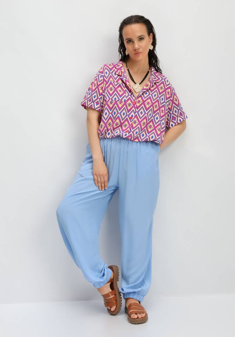 Брюки-шаровары с карманами шир.  750, рис. 8