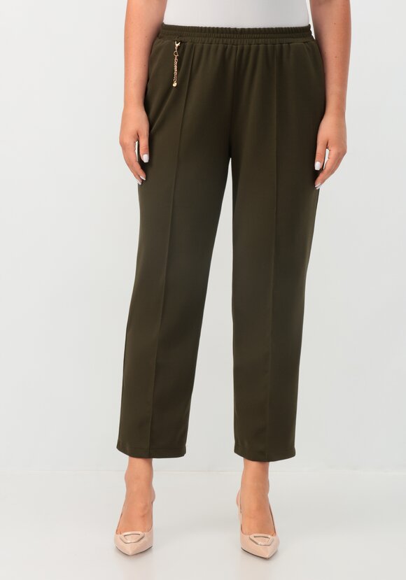 Брюки прямые на резинке по поясу шир.  580, рис. 21