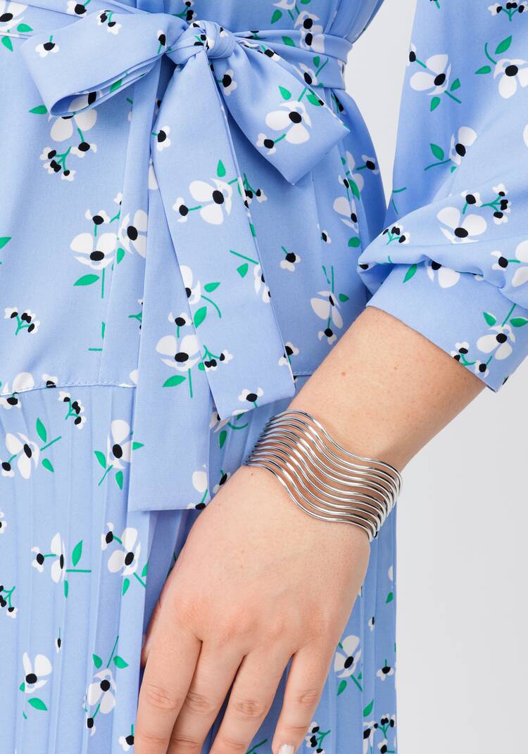 Платье прямого силуэта с юбкой-плиссе шир.  750, рис. 5