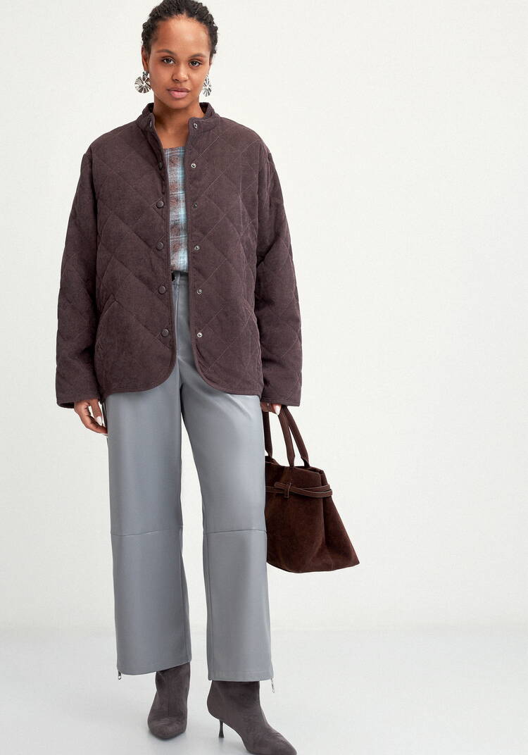 Жакет вельветовый с контрастным подкладом шир.  750, рис. 9