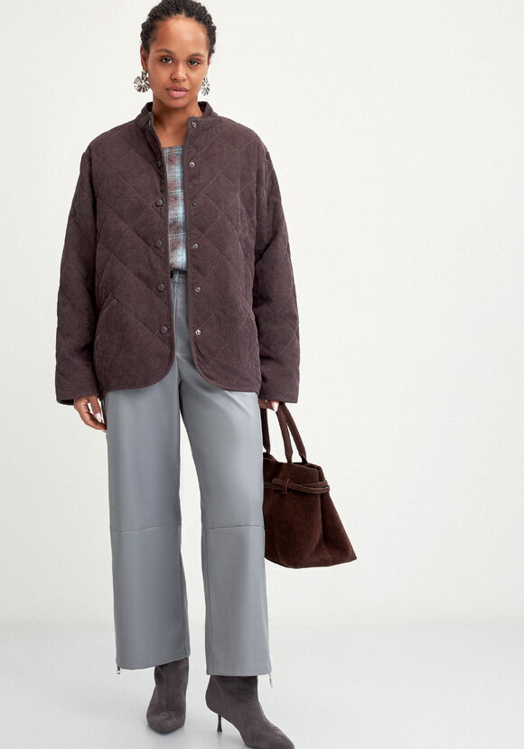 Жакет вельветовый с контрастным подкладом шир.  580, рис. 9