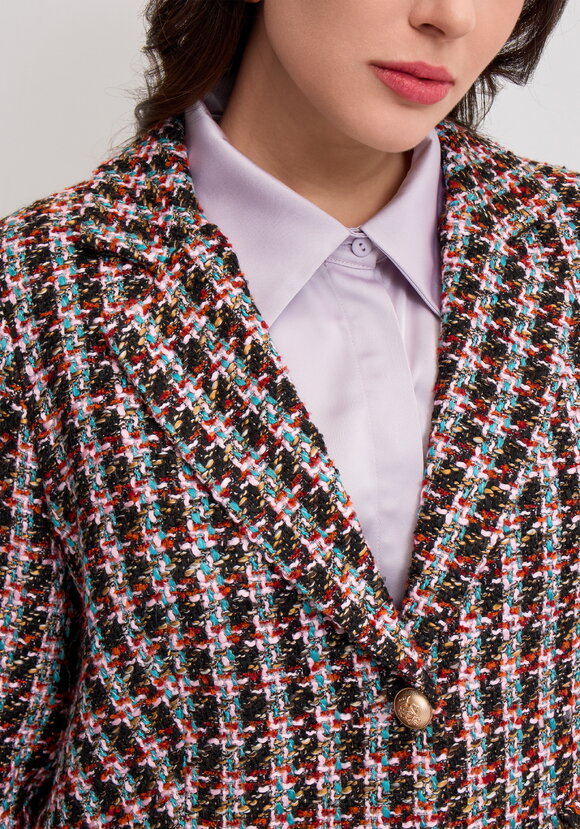 Пиджак из твида в клетку на подкладе шир.  580, рис. 8