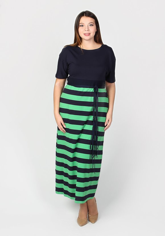 Платье-макси с плетеным ремешком в комплекте шир.  580, рис. 8