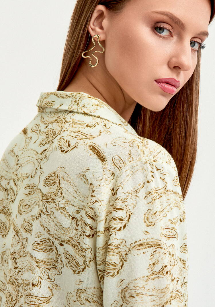 Рубашка с длинным рукавом изо льна шир.  750, рис. 7