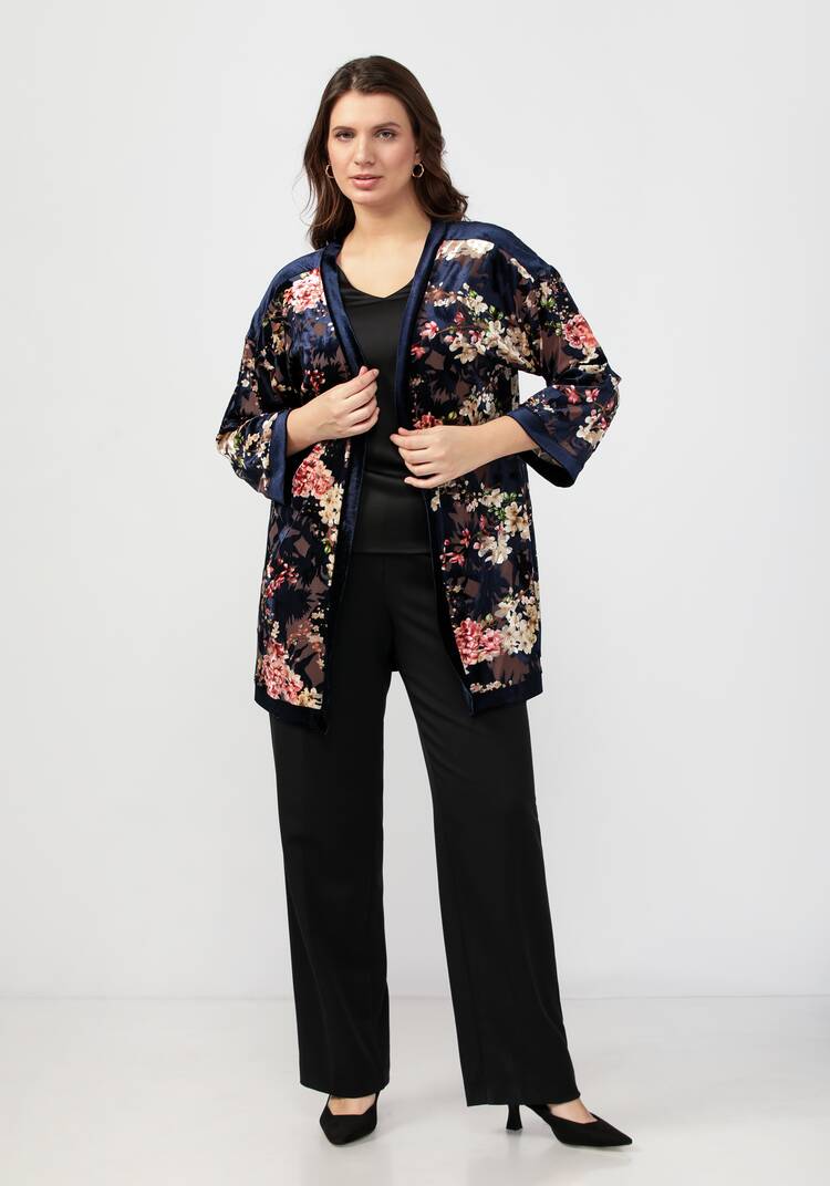 Кардиган-накидка со свободными рукавами шир.  750, рис. 13