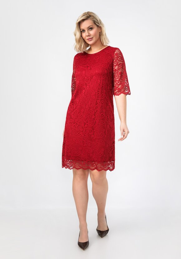 Платье из эластичного гипюра шир.  580, рис. 21