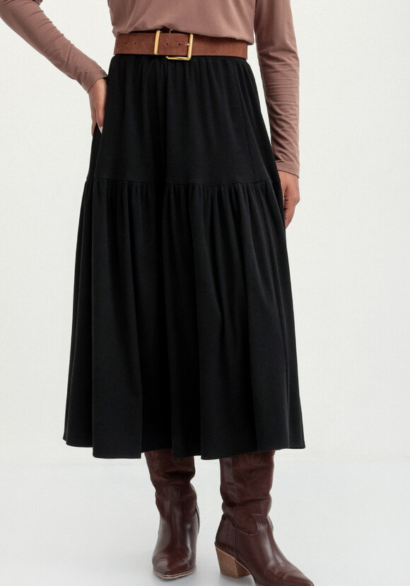 Юбка трикотажная свободного кроя на резинке шир.  580, рис. 2