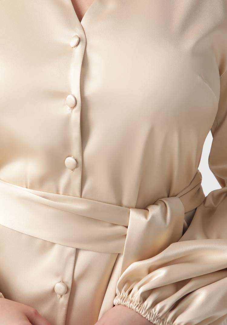 Блуза с широким рукавом и поясом шир.  750, рис. 4