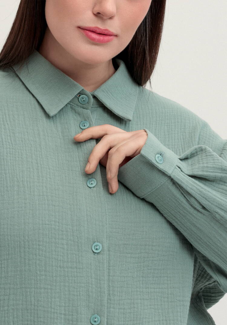 Рубашка муслиновая свободного кроя шир.  750, рис. 22