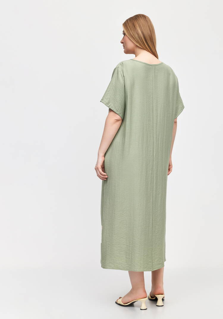 Платье изо льна Кружевная сказка шир.  750, рис. 8