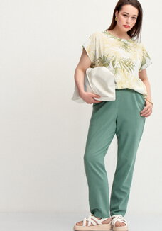 Брюки изо льна длиной 7/8