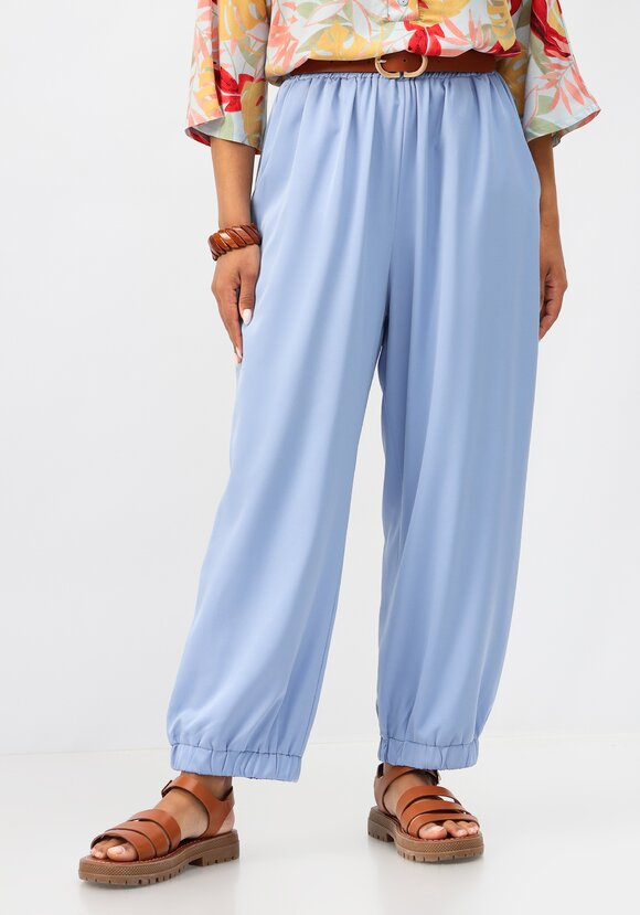 Брюки бананы на резинке с карманами шир.  580, рис. 25