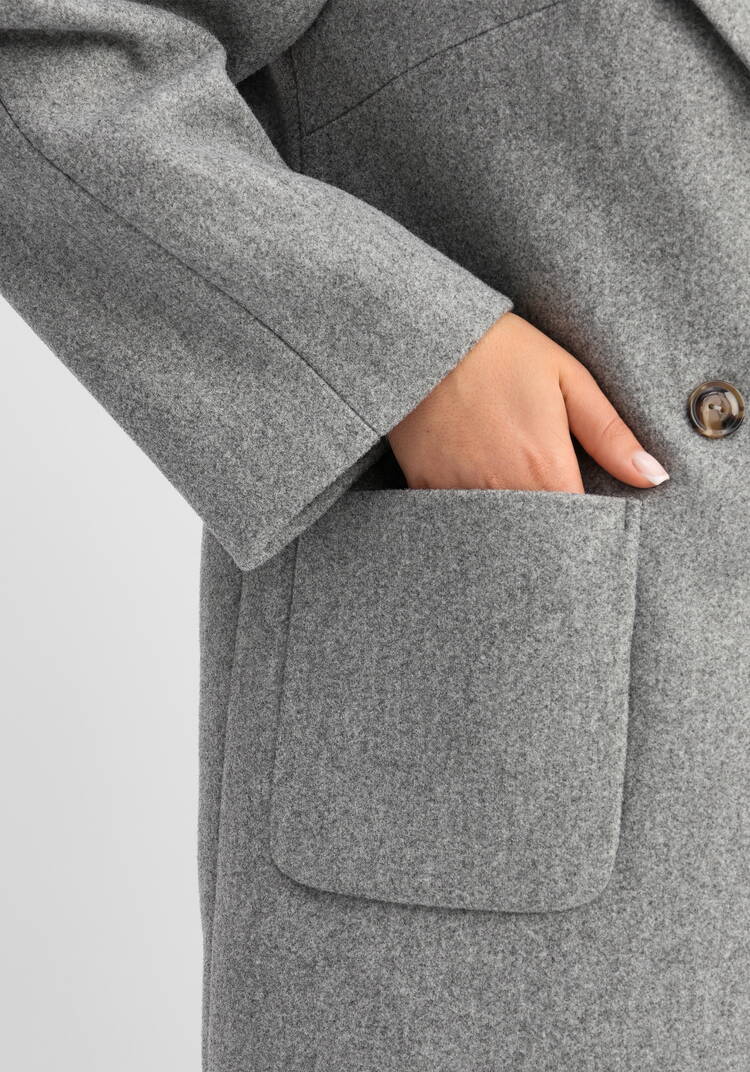 Пальто на подкладе однобортное шир.  750, рис. 8