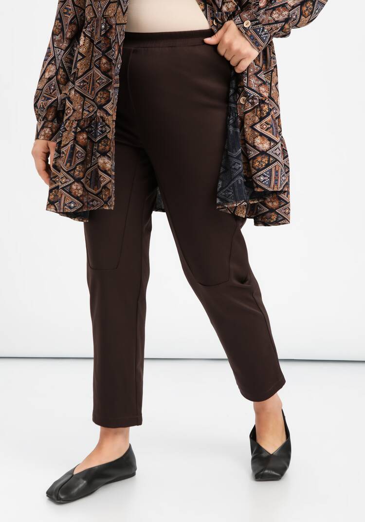 Брюки оригинального кроя на резинке шир.  750, рис. 10