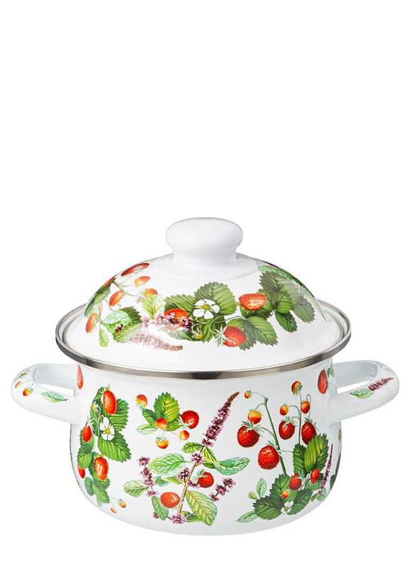 Эмалированная кастрюля с крышкой шир.  580, рис. 18