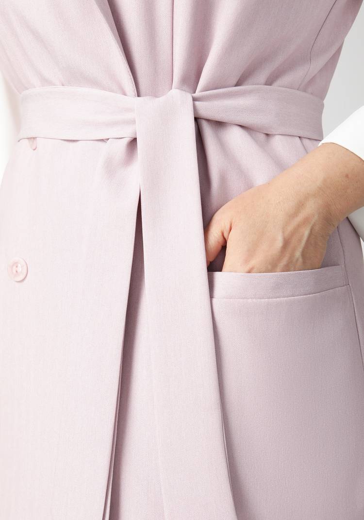 Жилет двубортный однотонный шир.  750, рис. 4