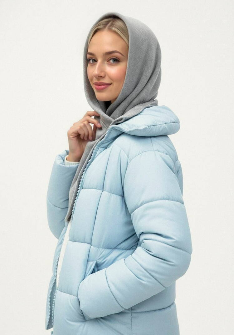 Капор с манишкой из флиса шир.  750, рис. 5