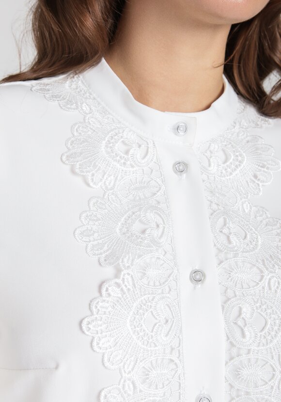 Блуза с ажурным кружевом Селена шир.  580, рис. 10
