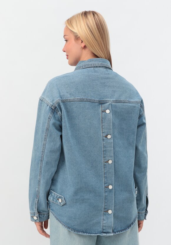 Джинсовая куртка Селена шир.  580, рис. 8