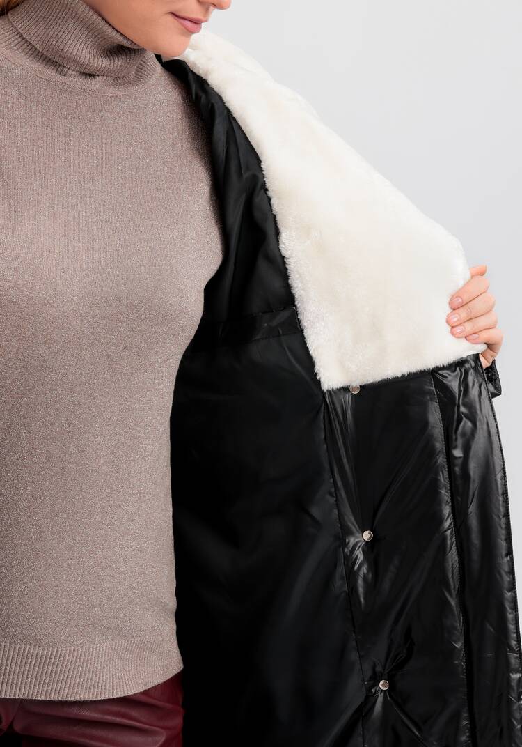 Пуховик со съемным капюшоном Адель шир.  750, рис. 21