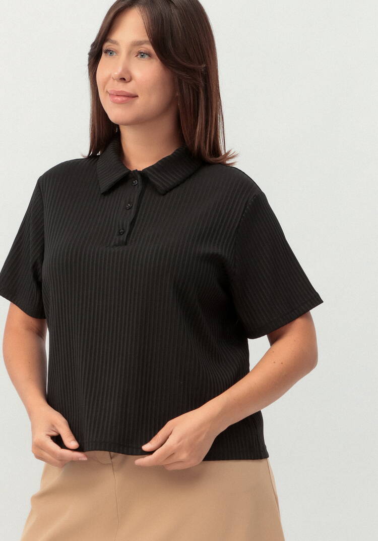 Поло с коротким рукавом из ткани лапша шир.  750, рис. 4