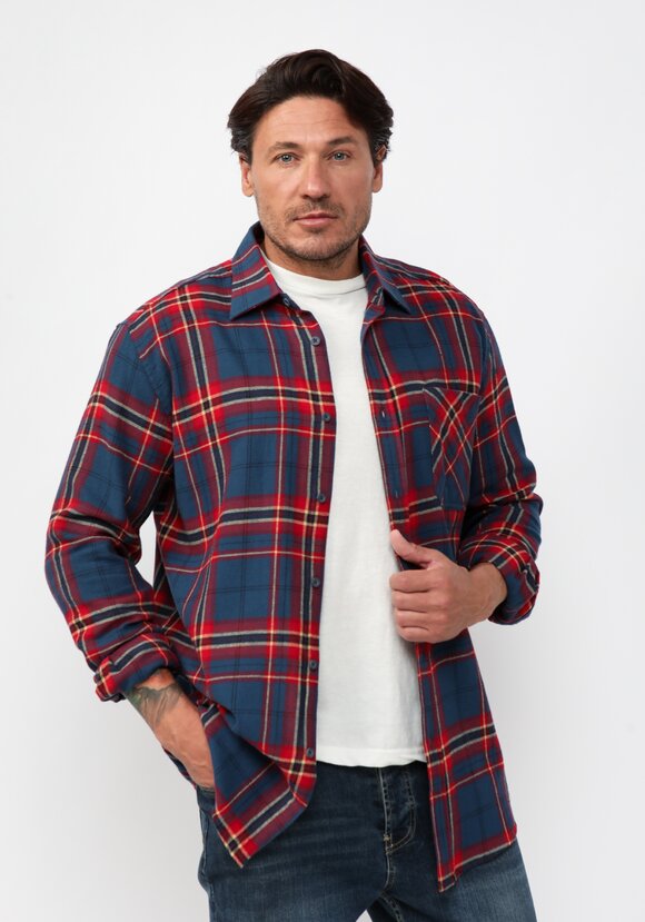 Фланелевая рубашка в клетку Лука шир.  580, рис. 1